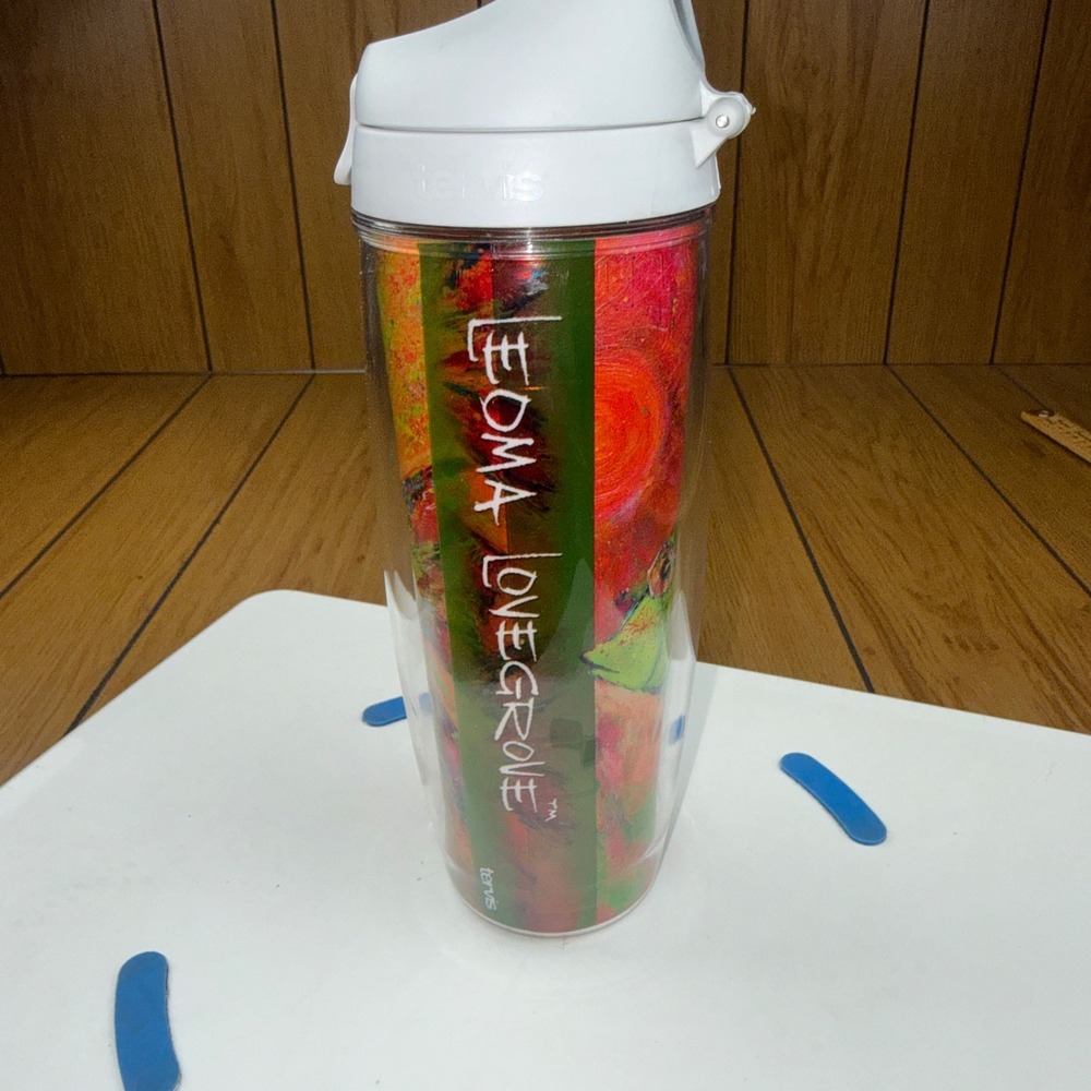 Tervis 24oz Water Bottle Leoma Lovegrove Tropical Fish Art Insulated Tumbler Lid